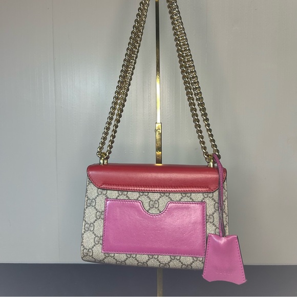 GUCCI GG Supreme with Padlock & Chain Strap Shoulder Bag - Picture 6 of 16